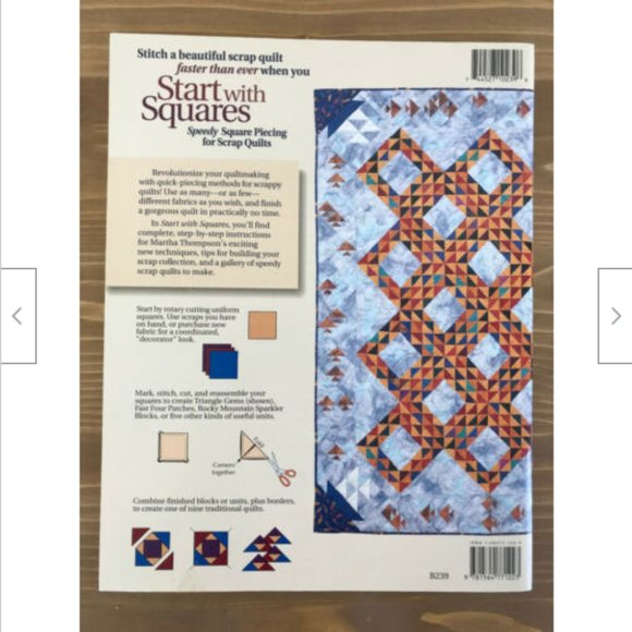 Start w/ Squares Speedy Piecing for Scrap Quilts Martha Thompson Patchwork Place - Picture 3 of 4